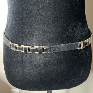 MARELLA LEATHER link belt‎ vintage medium made in Italy